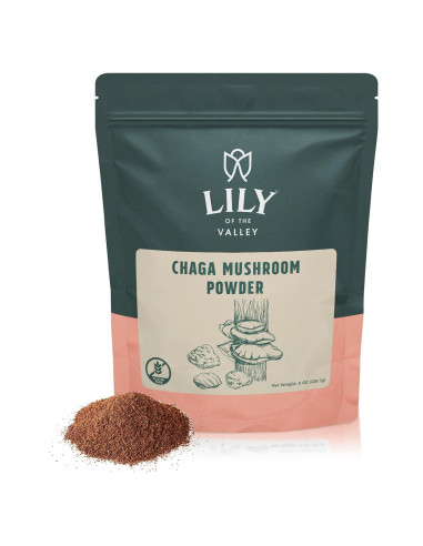 Polvo de Hongo Chaga LIRIO DEL VALLE 226g - Superalimento Vegano