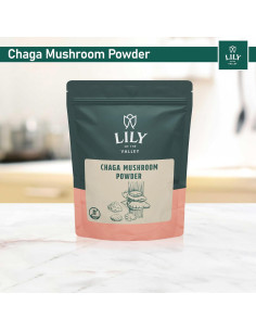 Polvo de Hongo Chaga LIRIO DEL VALLE 226g - Superalimento Vegano 2