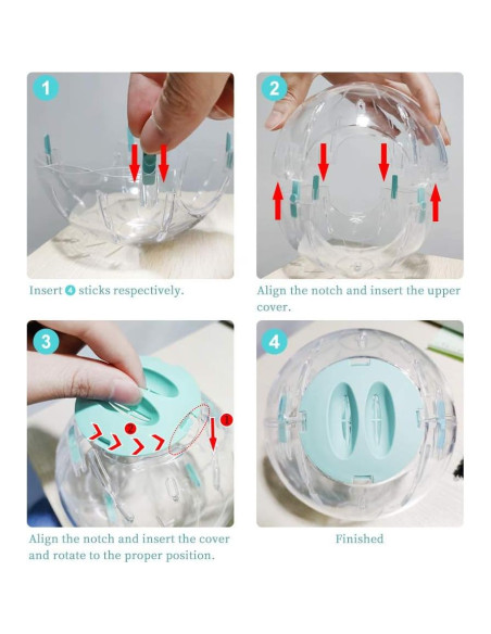 Bola de Ejercicio para Hámster Andiker 14cm Rosa Transpirable