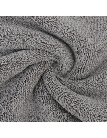 Toalla de Secado para Cabello Microfibra POLYTE 30.5x71 cm 2 Pzas Gris