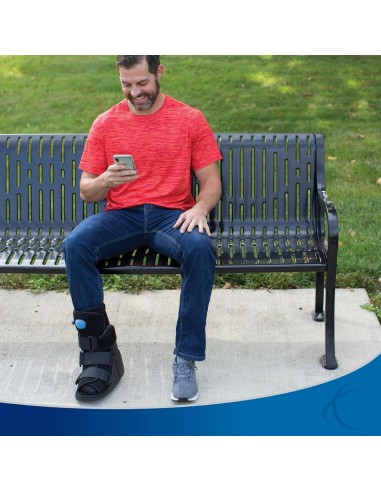 Botín de Fractura Corto Air Cam United Ortho USA14111, Negro