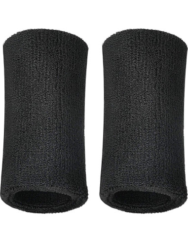 Banda de Sudor para Muñeca WILLBOND Negra 15x8 cm Absorbente