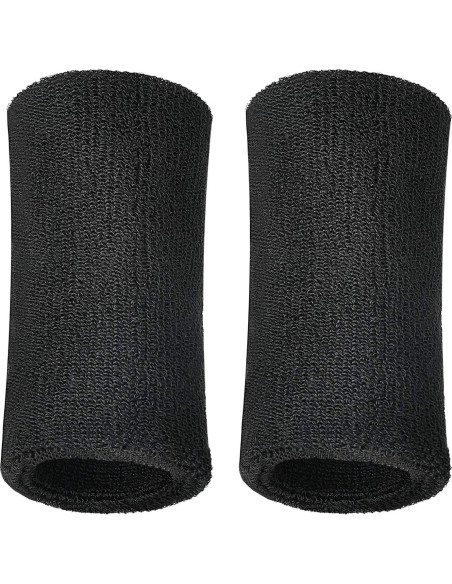 Banda de Sudor para Muñeca WILLBOND Negra 15x8 cm Absorbente