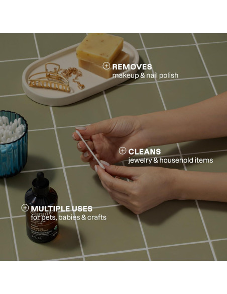 Hisopos de Algodón Orgánico Cliganic 500 Unidades Hipoalergénicos