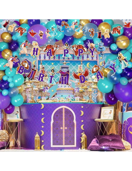Suministros para Fiesta de Cumpleaños Aladino Seyal - 27 Piezas