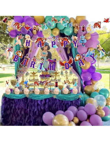 Suministros para Fiesta de Cumpleaños Aladino Seyal - 27 Piezas