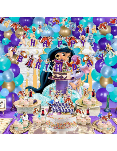 Suministros para Fiesta de Cumpleaños Aladino Seyal - 27 Piezas