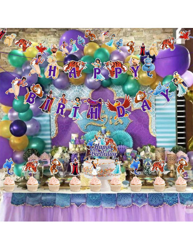 Suministros para Fiesta de Cumpleaños Aladino Seyal - 27 Piezas