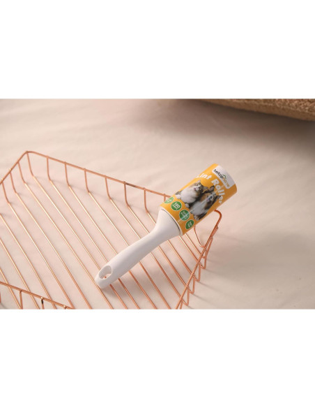 Rodillo Adhesivo Beitophome 100 Hojas Extra Pegajoso para Pelo de Mascota