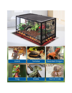 Estera Calefactora para Reptiles MQ 5W con Termómetro Digital 2