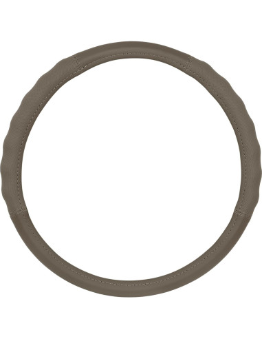 Cubierta de Volante de Cuero Beige Motor Trend SW-810 Universal