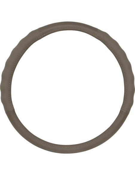 Cubierta de Volante de Cuero Beige Motor Trend SW-810 Universal