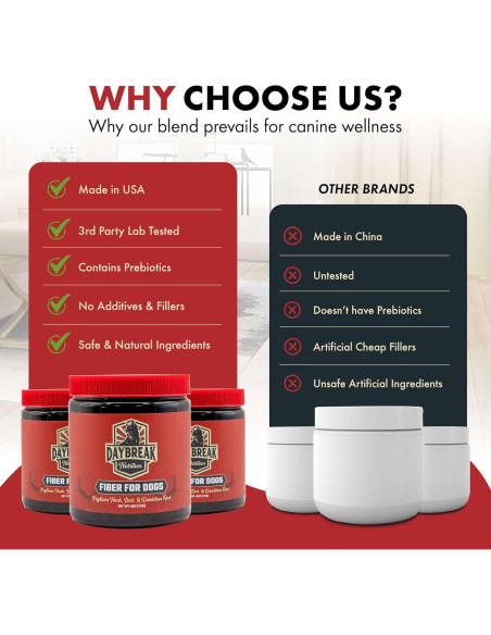 Fibra para Perros Nutrición Daybreak 170g - Psyllium y Prebióticos
