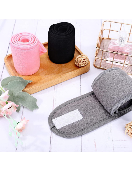 Cintas para la cabeza Whaline 3 piezas toalla suave ajustable