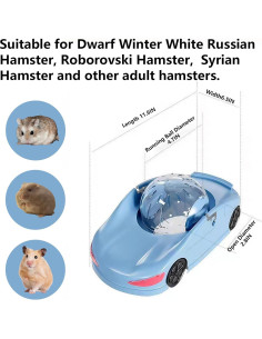 Bola de Hámster 3 en 1 CYUmail - Rueda y Coche Ejercicio 30 cm 2