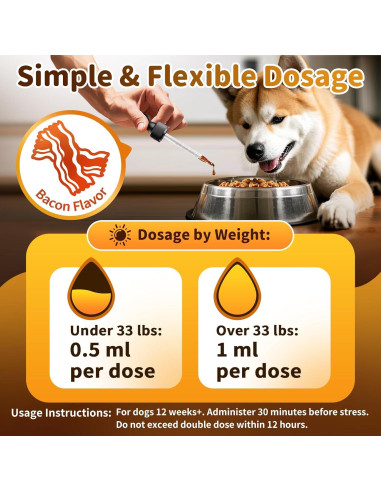 Gotas Calmantes para Perros POPPAW 30ml Sabor Tocino