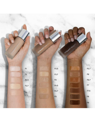 Base Tratante Vegana Fitglow Beauty F1 - 30ml, Cobertura Media a Completa