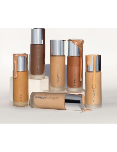 Base Tratante Vegana Fitglow Beauty F1 - 30ml, Cobertura Media a Completa
