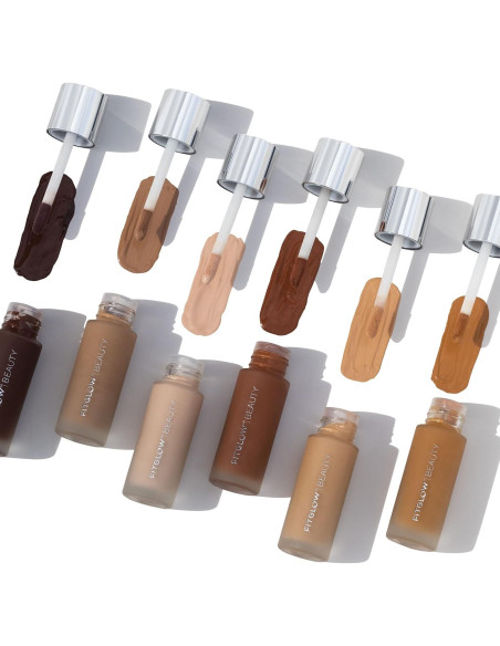 Base Tratante Vegana Fitglow Beauty F1 - 30ml, Cobertura Media a Completa