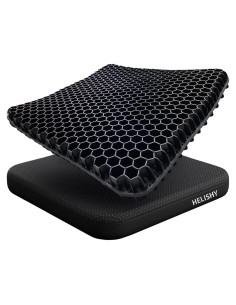 Cojín de Gel Helishy para Silla de Oficina 42x36cm Alivio Dolor