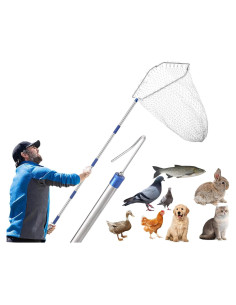 Red para atrapar pollos ISIVOVE, extensible 83.8 a 191.8 cm