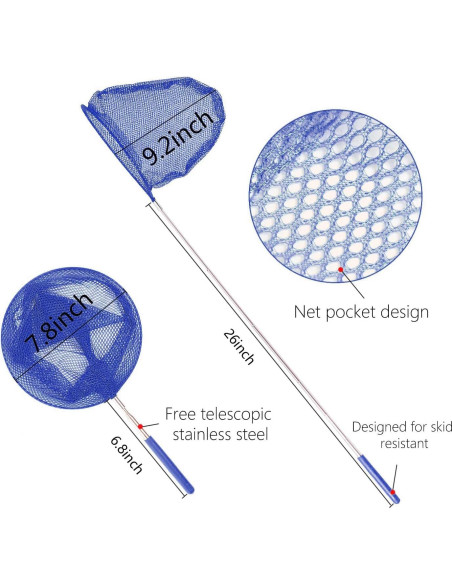 Red Telescópica para Mariposas Kizh, 3 Piezas, 86 cm