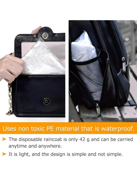 Ponchos de Lluvia Desechables Cosowe 10 Pack Adultos Unisex