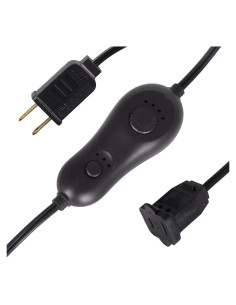 Atenuador Enchufable Leymays 150W Negro con Temporizador