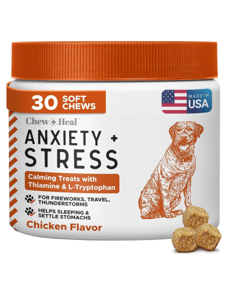 Masticables Calmantes para Perros Chew + Heal - 30 Unidades