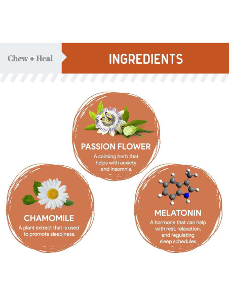 Masticables Calmantes para Perros Chew + Heal - 30 Unidades