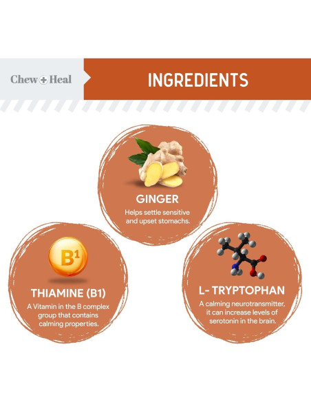 Masticables Calmantes para Perros Chew + Heal - 30 Unidades