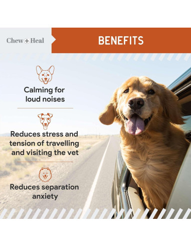 Masticables Calmantes para Perros Chew + Heal - 30 Unidades