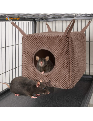 Hamaca Colgante Niteangel para Hurones y Animales Pequeños - Chocolate