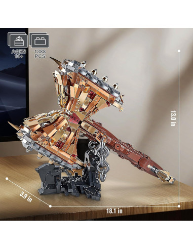 Juego de Bloques de Construcción Martillo Thor Finger Rock 1388 PCS