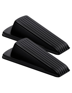 Calzos de Goma BHYTAKI para Puertas - 2 Unidades, Negro