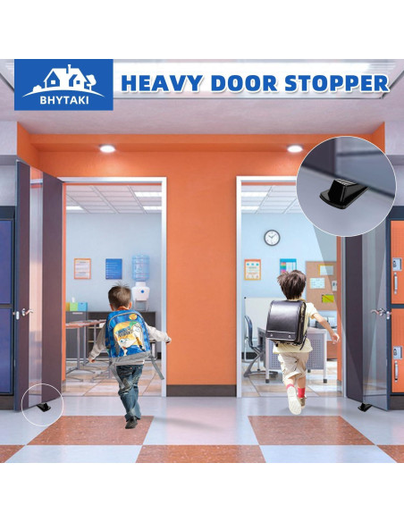 Calzos de Goma BHYTAKI para Puertas - 2 Unidades, Negro