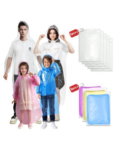 Paquete Familiar de Ponchos de Lluvia NVioAsport - 8 Unidades
