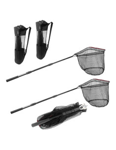 Red de Pesca Telescópica Shouken con 2 Bolsas de Almacenamiento