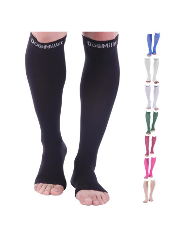 Calcetines de Compresión Abiertos Doc Miller 15-20 mmHg Unisex