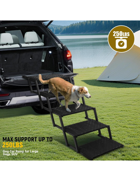 Escalera Plegable para Perros Heeyoo - Soporta 90 Kg, Antideslizante