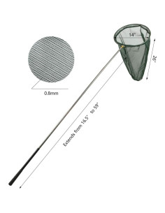 Red Profesional para Insectos RESTCLOUD 73 cm Telescópica Verde 2