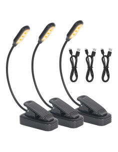 Luz de Libro Recargable USB-C Hilngav 3 Modos de Color