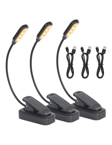 Luz de Libro Recargable USB-C Hilngav 3 Modos de Color