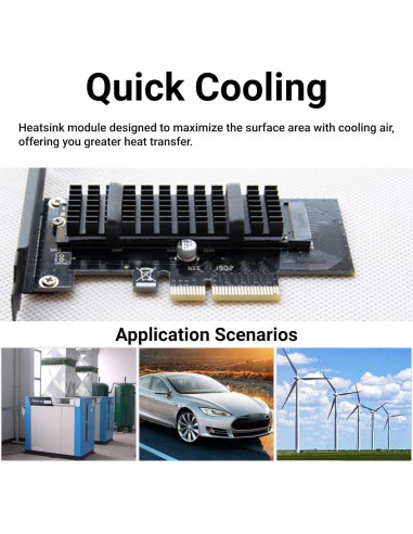 Radiador de Aletas Aluminio LiebeWH 15x12x2cm para PCB