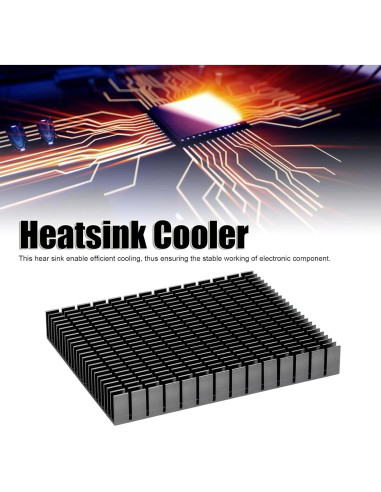 Radiador de Aletas Aluminio LiebeWH 15x12x2cm para PCB