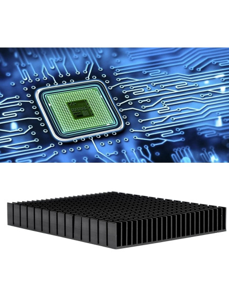 Radiador de Aletas Aluminio LiebeWH 15x12x2cm para PCB