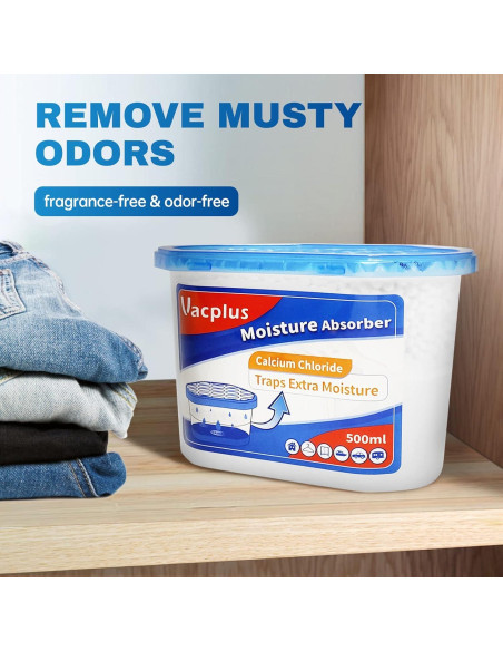 Absorbentes de Humedad Vacplus 12 Paquete 300g Sin Fragancia