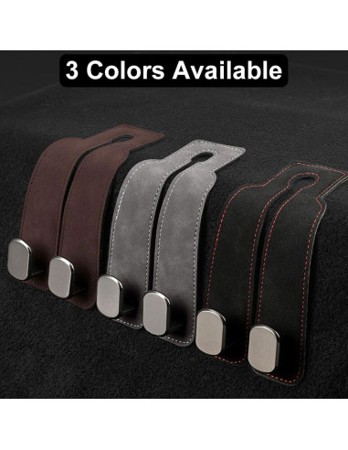 Ganchos para Reposacabezas de Coche SUNCARACCL - 2 Piezas, Negro