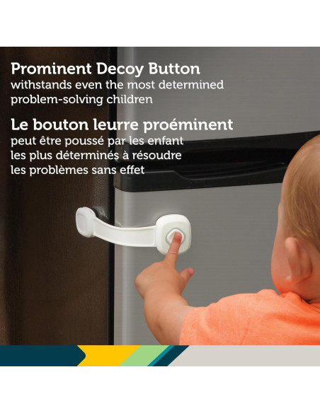 Cerradura Multiuso Safety 1st OutSmart Blanca para Gabinetes