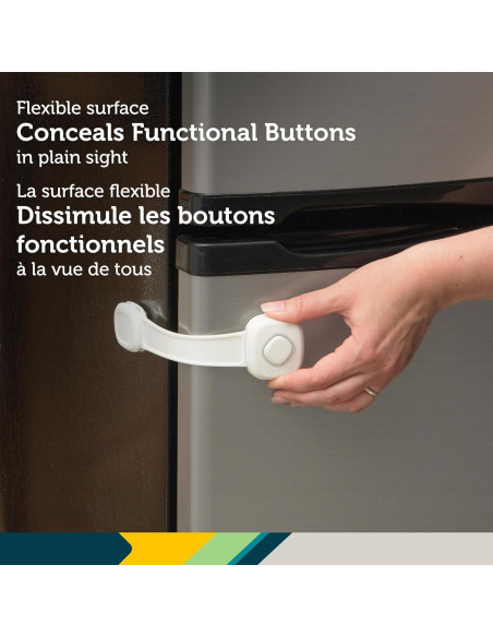 Cerradura Multiuso Safety 1st OutSmart Blanca para Gabinetes